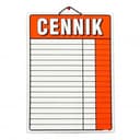 CENNIK LAMINOWANY A 3 13 POZYCJI